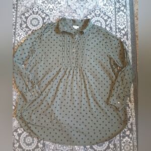 Sundance Olive Polka Dot Tunic